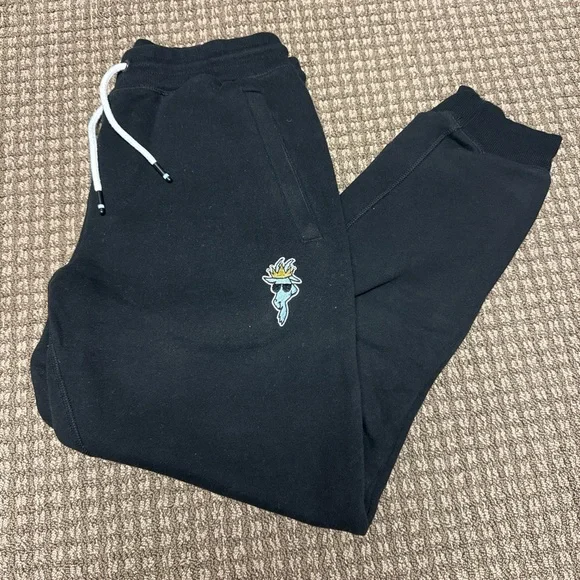 GOAT Black Jogger Pants Sz Medium - Picture 1 of 5